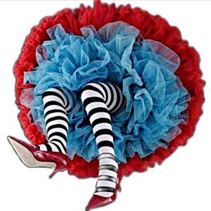 Black & White  Striped Cotton Tall Knee Socks NEW